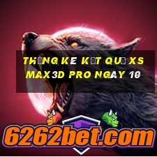 THỐNG KÊ KẾT QUẢ xs Max3D Pro ngày 10