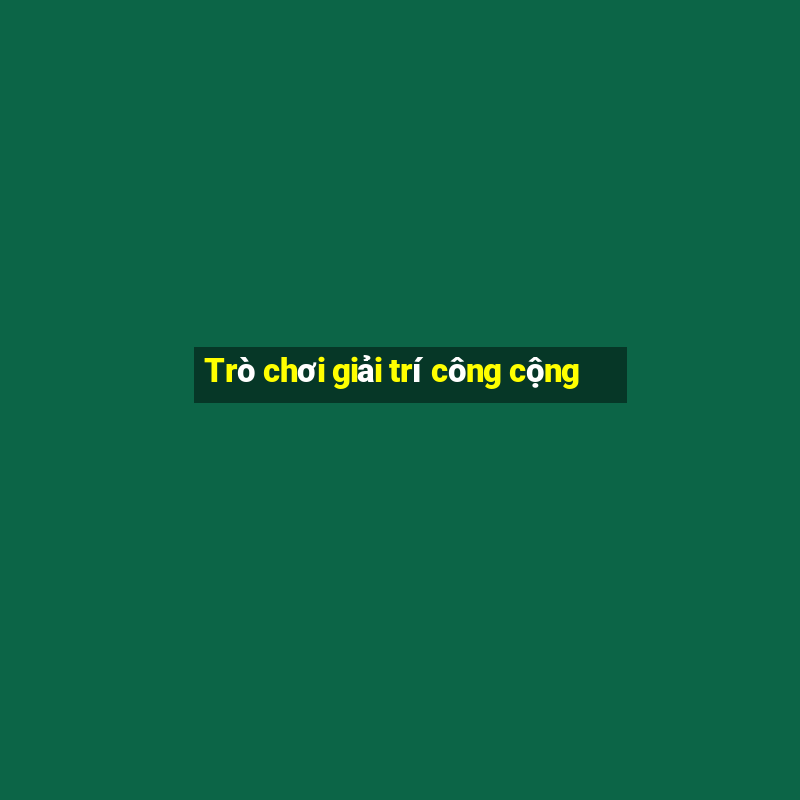 Trò chơi giải trí công cộng