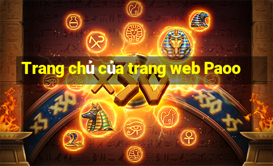 Trang chủ của trang web Paoo