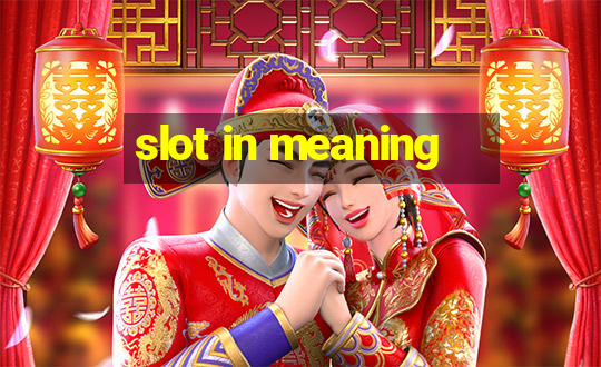 slot in meaning