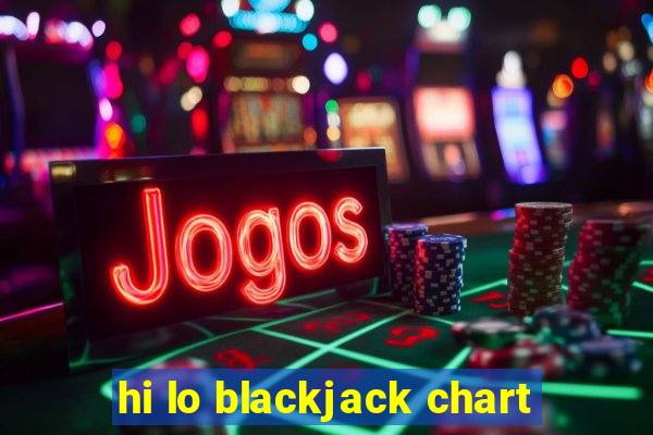 hi lo blackjack chart