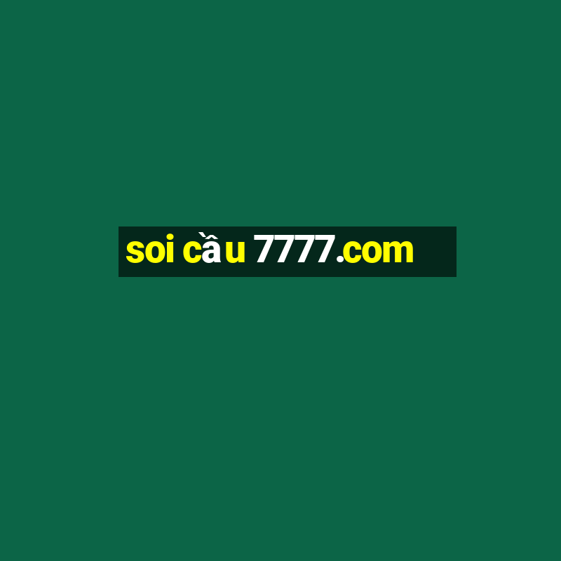 soi cầu 7777.com