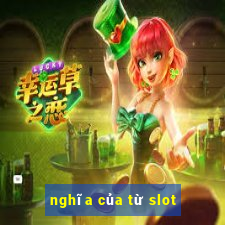 nghĩa của từ slot