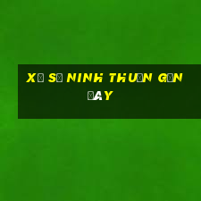 xổ số ninh thuận gần đây