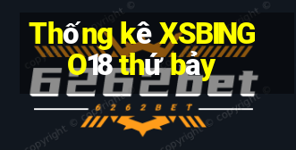 Thống kê XSBINGO18 thứ bảy