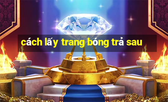 cách lấy trang bóng trả sau