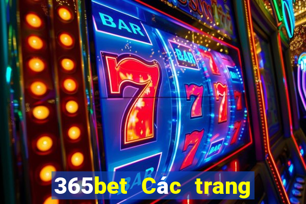 365bet Các trang web mới nhất