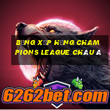 bảng xếp hạng champions league châu á