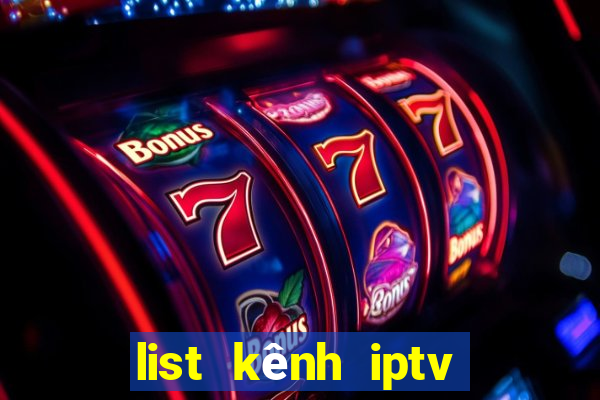 list kênh iptv mới nhất 2022