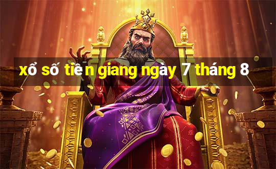 xổ số tiền giang ngày 7 tháng 8