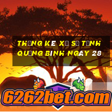 Thống kê Xổ Số Tỉnh Quảng Bình ngày 28