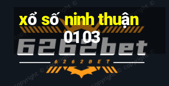 xổ số ninh thuận 01 03