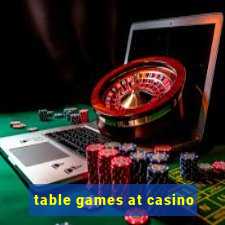 table games at casino