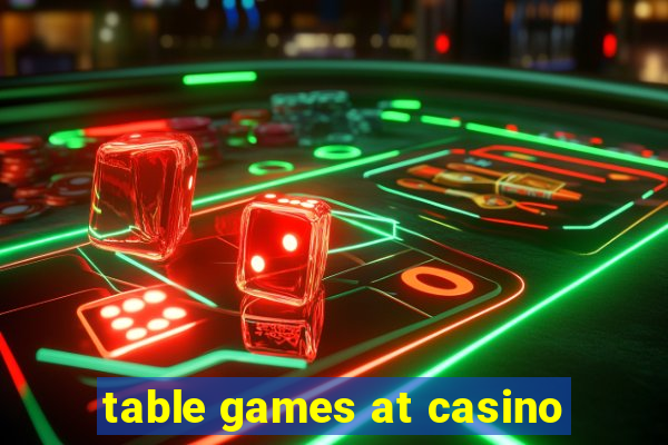 table games at casino