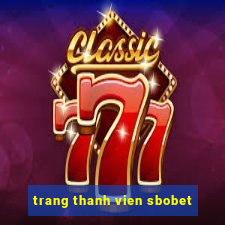 trang thanh vien sbobet