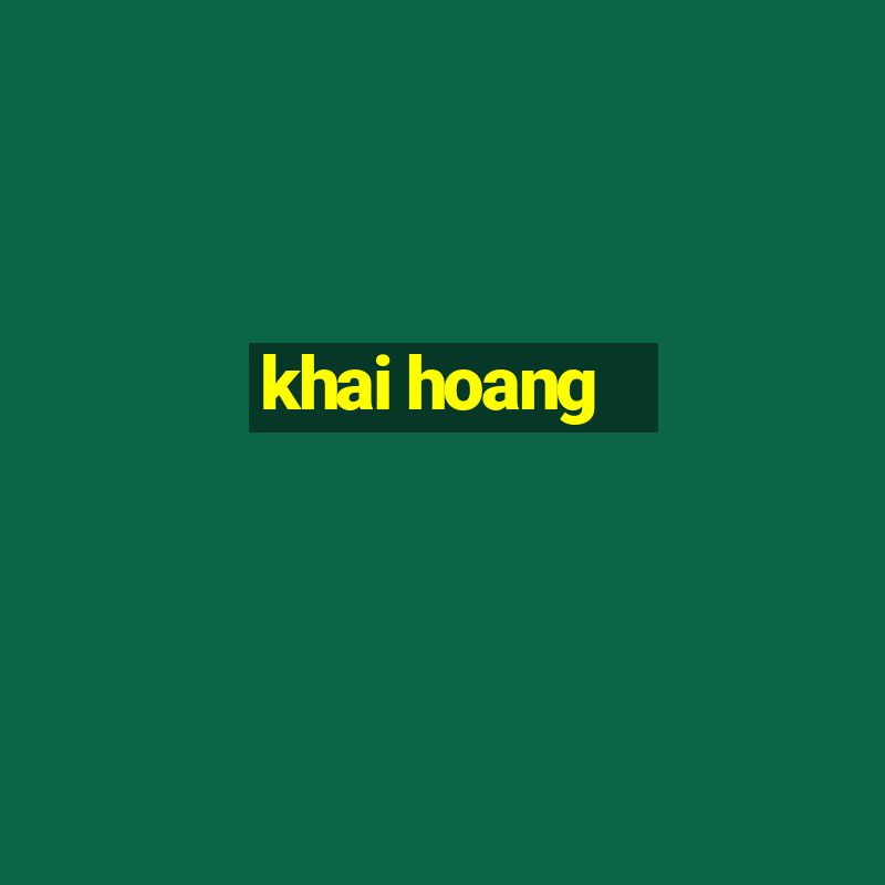 khai hoang