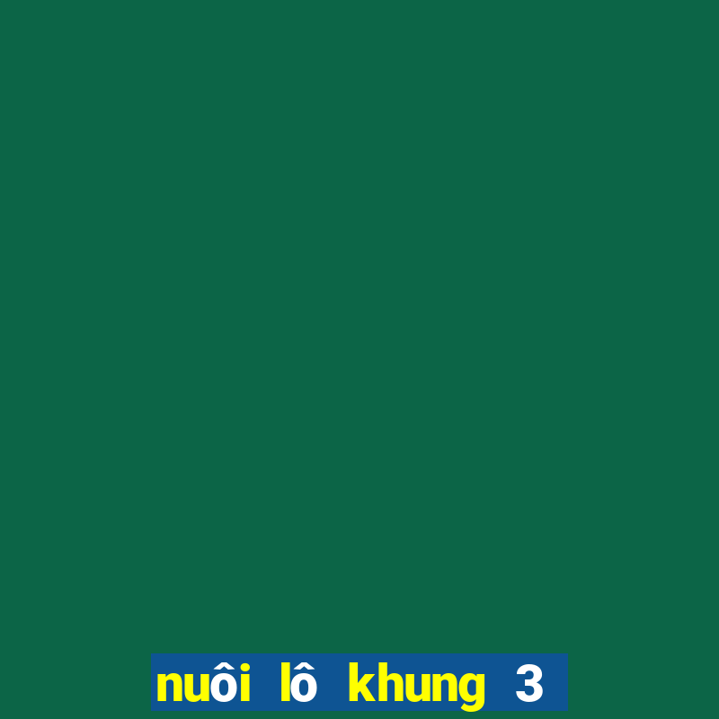 nuôi lô khung 3 ngày chuẩn