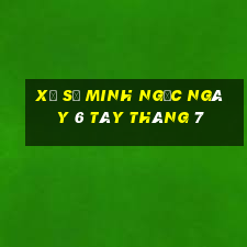 xổ số minh ngọc ngày 6 tây tháng 7