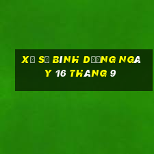 xổ số bình dương ngày 16 tháng 9