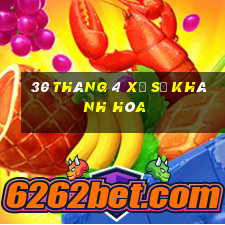 30 tháng 4 xổ số khánh hòa