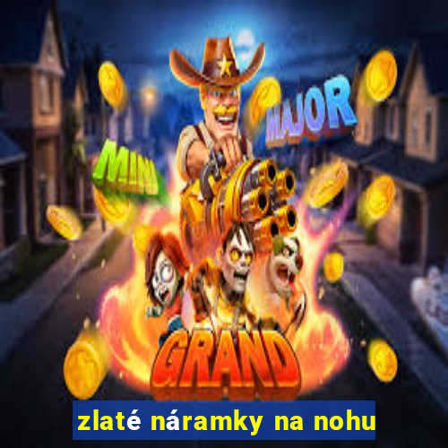 zlaté náramky na nohu