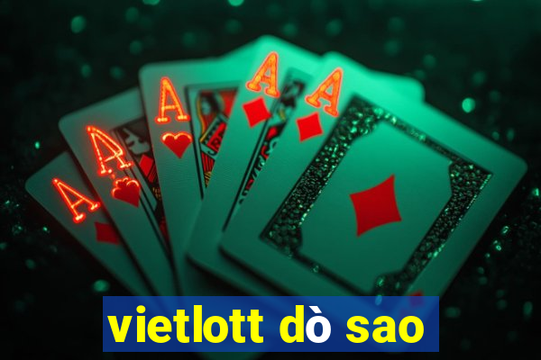 vietlott dò sao