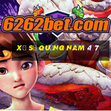 xổ số quảng nam 4 7