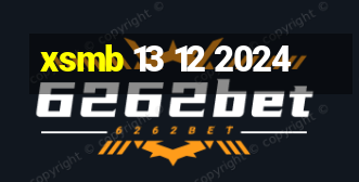 xsmb 13 12 2024