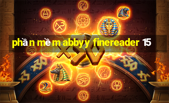 phần mềm abbyy finereader 15