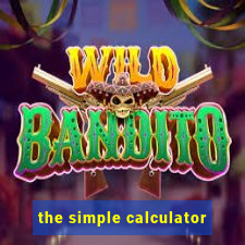 the simple calculator