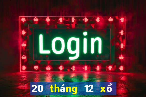 20 tháng 12 xổ số cần thơ