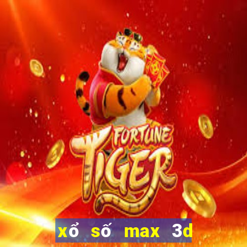 xổ số max 3d thứ 3