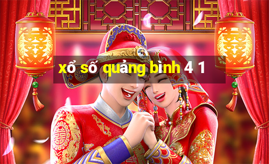 xổ số quảng bình 4 1