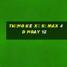 Thống kê Xổ Số max 4d ngày 12