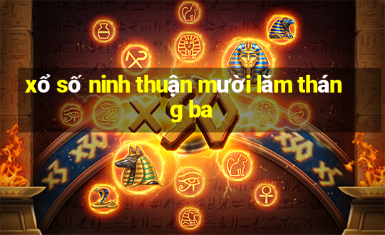 xổ số ninh thuận mười lăm tháng ba