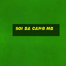 soi ba cang mb