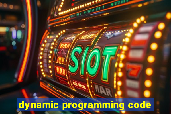 dynamic programming code