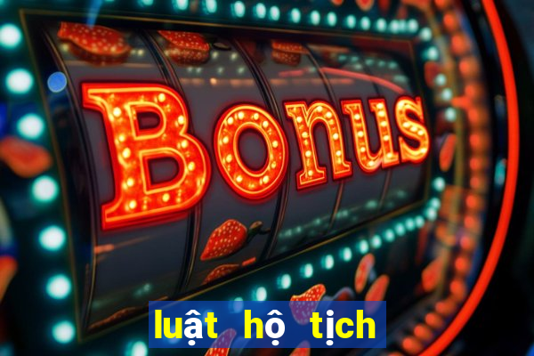 luật hộ tịch năm 2014