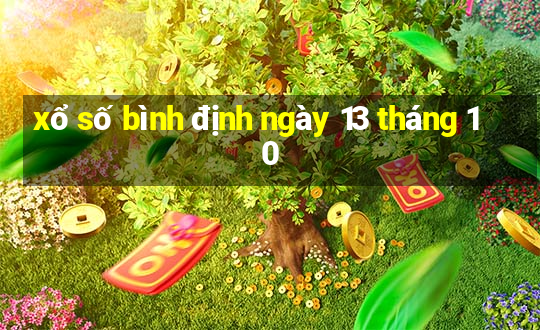 xổ số bình định ngày 13 tháng 10