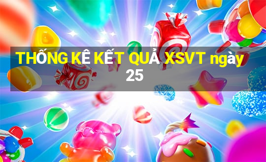 THỐNG KÊ KẾT QUẢ XSVT ngày 25