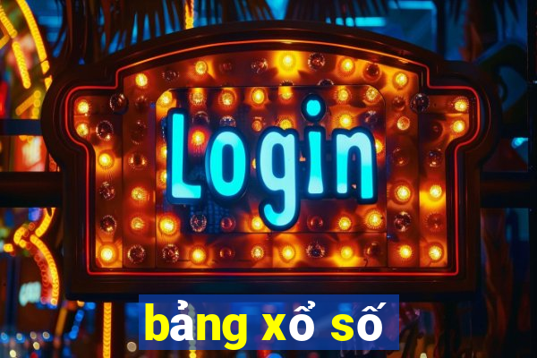 bảng xổ số