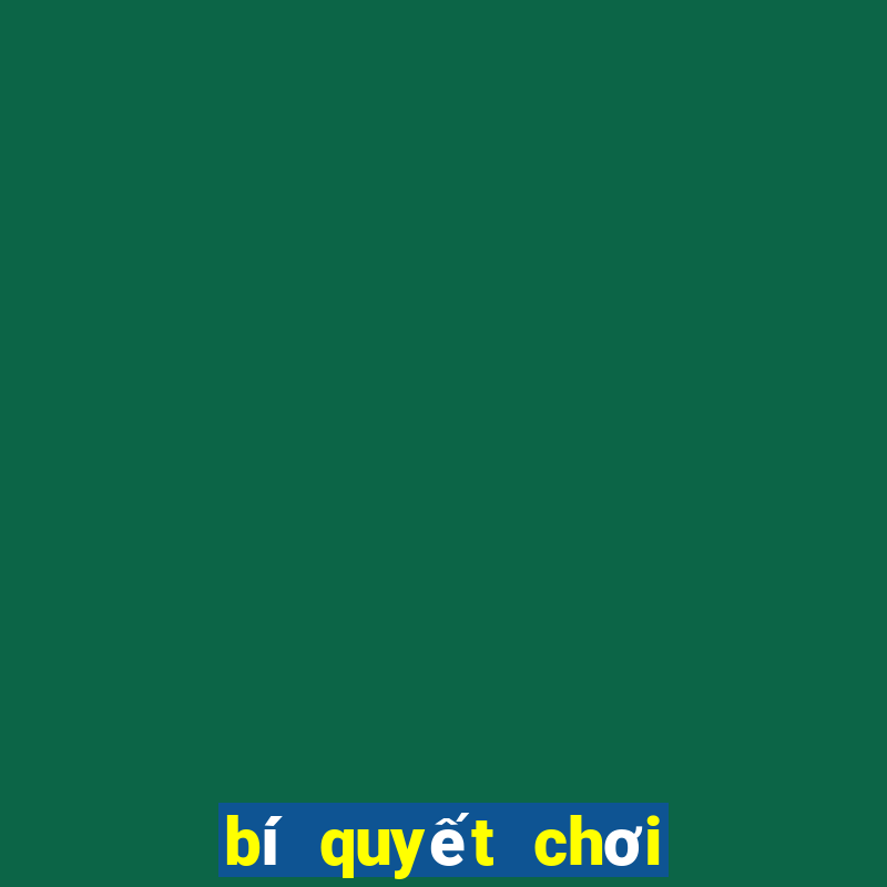 bí quyết chơi bài baccarat