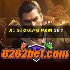 xổ số quảng nam 30 1