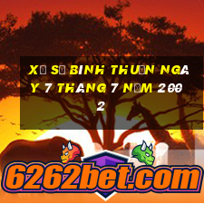 xổ số bình thuận ngày 7 tháng 7 năm 2002