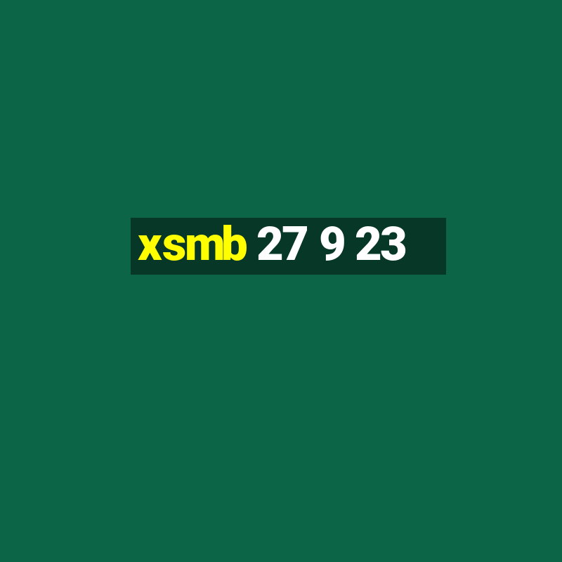 xsmb 27 9 23