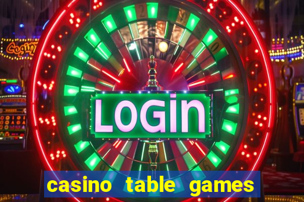 casino table games dual rate