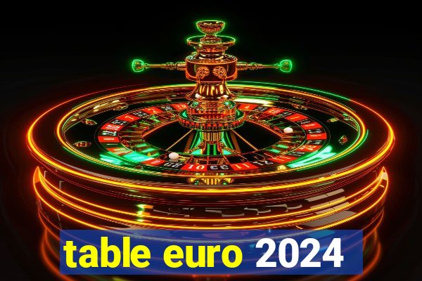 table euro 2024