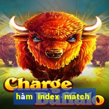 hàm index match trong excel