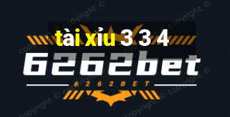 tài xỉu 3 3 4