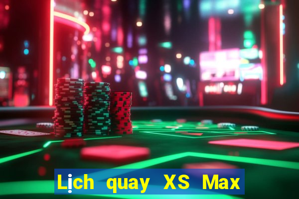 Lịch quay XS Max 3D ngày 10